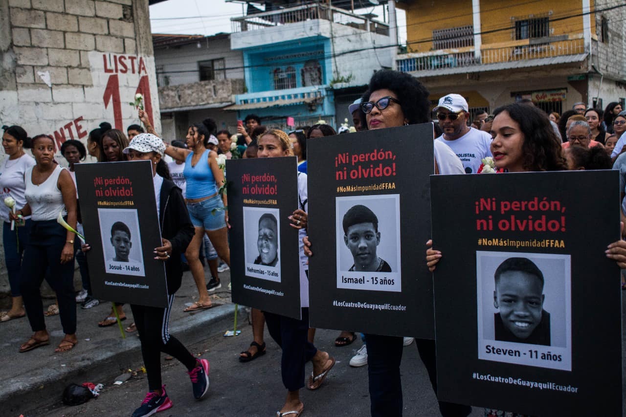Ecuador. Exigen "justicia y verdad" para niños asesinados